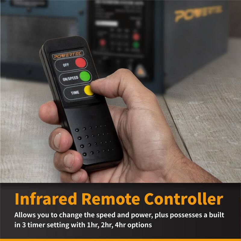 Sistemas de filtración de aire controlados a distancia de 3 velocidades POWERTEC (300/350/400 CFM) - AF4000