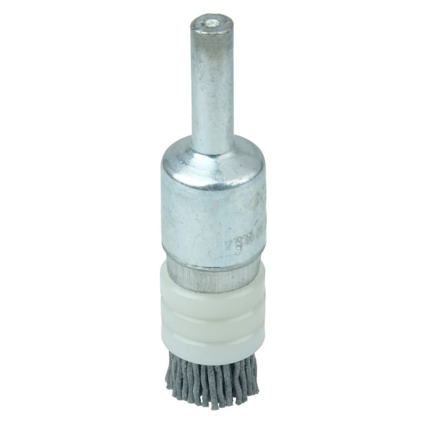 Weiler 1/2" Banded Nylox End Brush, .035/180SC Crimped Fill - 11161