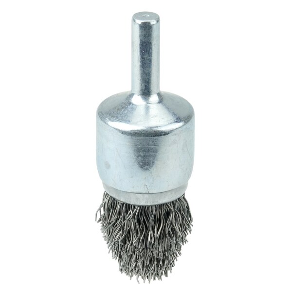 Weiler Controlled Flare Crimped Wire End Brush 3/4", .014" Steel Fill - 10306
