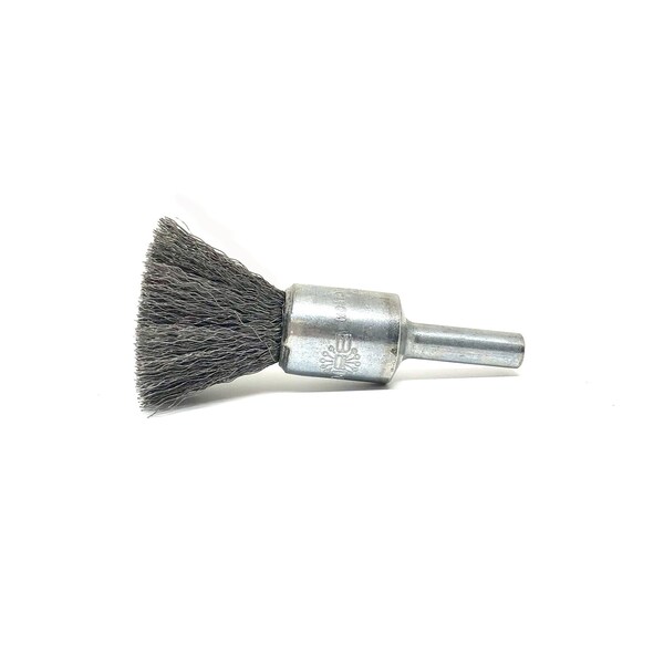 Brush Research Manufacturing BNS4S06 Solid End Brush. .500" Dia., .006SS, .875" Trim Length, .250" Shank Diameter - BNS4S06