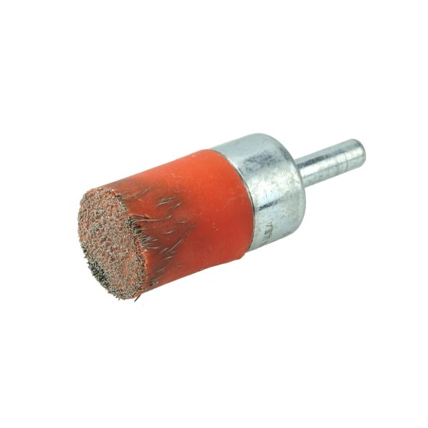 Weiler 3/4" Polyflex Encapsulated Crimped Wire End Brush, .0104" Steel Fill - 35540