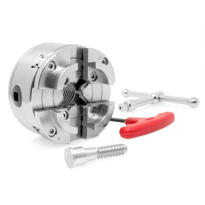 Juego de mandril de torno auto-centrante de 4 mordazas de 3.75 pulgadas con rosca de 1 pulgada x 8TPI - LA4374
