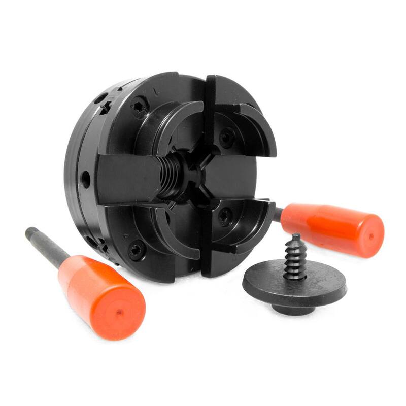 Juego de mandril de torno autocentrante de 4 garras de 4 pulgadas con rosca de 1 pulgada x 8 TPI - LA4444