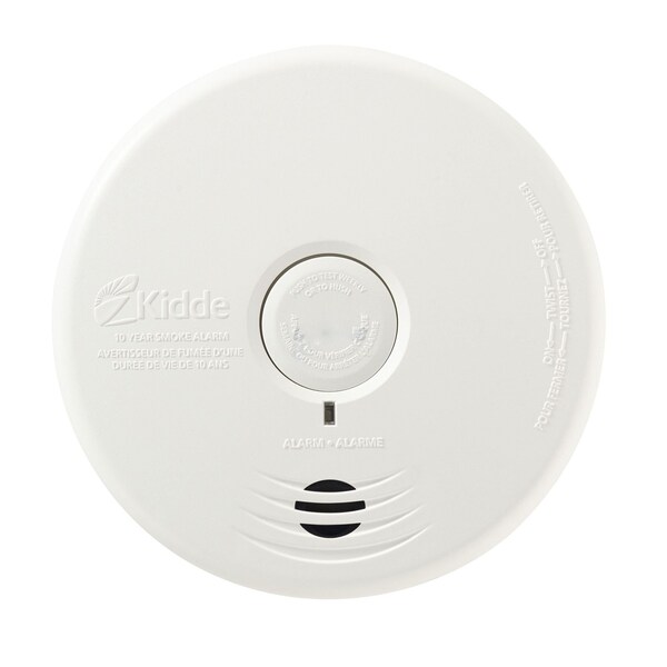 American Imaginations Round White Plastic Smoke Detector Alarm Plastic - AI-37083