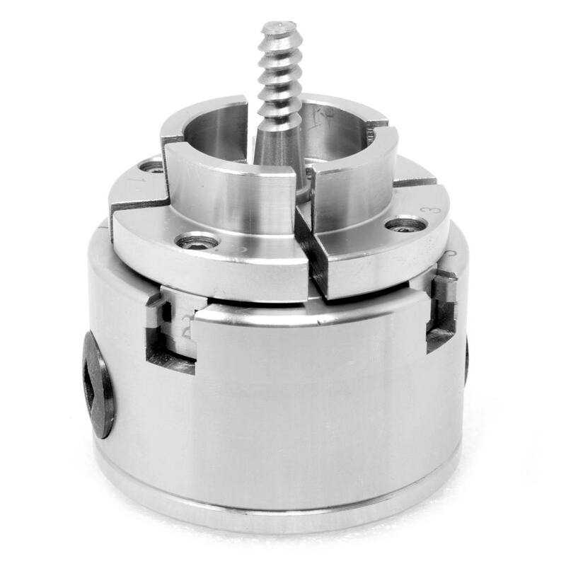 Juego de Chuck de torno de 4 garras centrado automático con llave de 2.75 pulg. y rosca de 1 pulg x 8TPI - LA4275