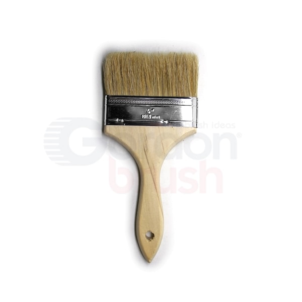 Gordon Brush 4" Natural Bristle and Wood Handle Chip Brush - TA640