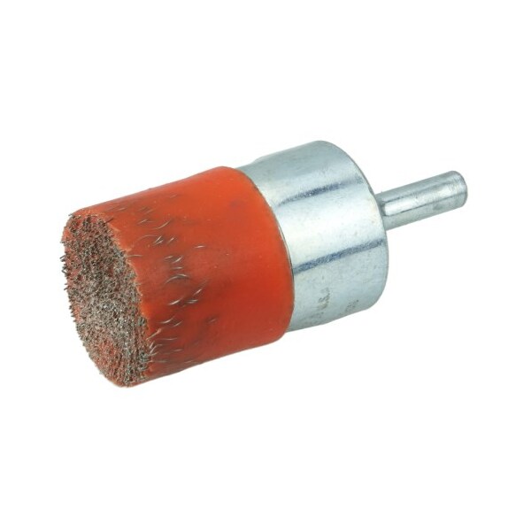 Weiler 1" Polyflex Encapsulated Crimped Wire End Brush, .0104" Steel Fill - 35545