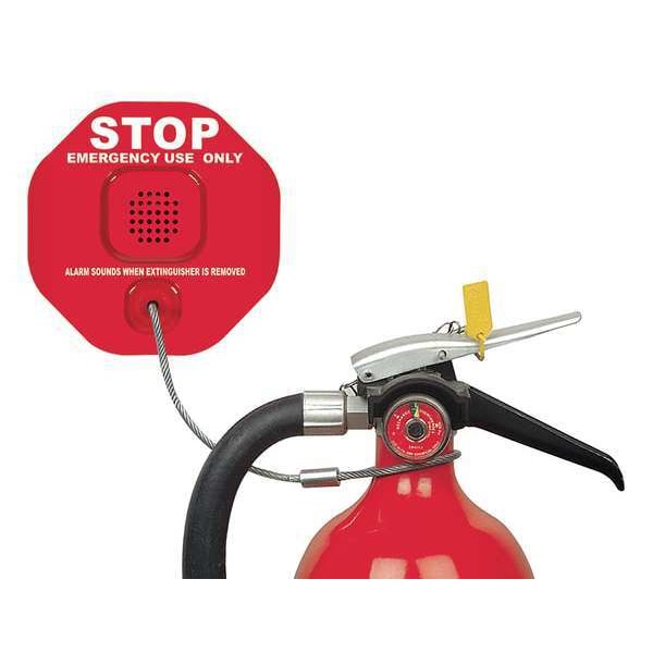Safety Technology International Fire Extinguisher Alarm, 12V, Polycrbonate - STI-6200R