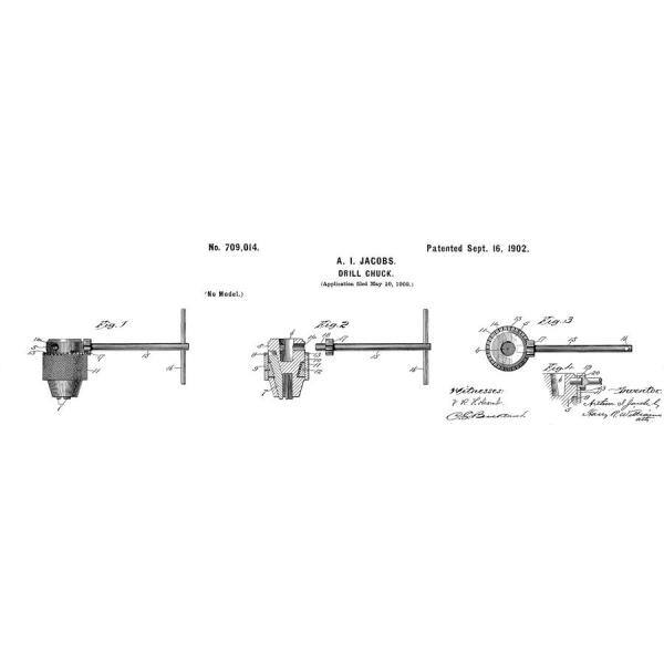 Jacobs 1/4 pulg. 1BM-3/8 pulg. Chuck de acero inoxidable - JCM6628Z