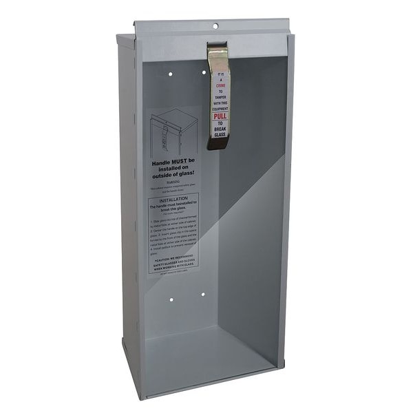 Zoro Select Fire Extinguisher Cabinet, Surface Mount, 20 7/8 in Height, 10 lb - 3NRH2