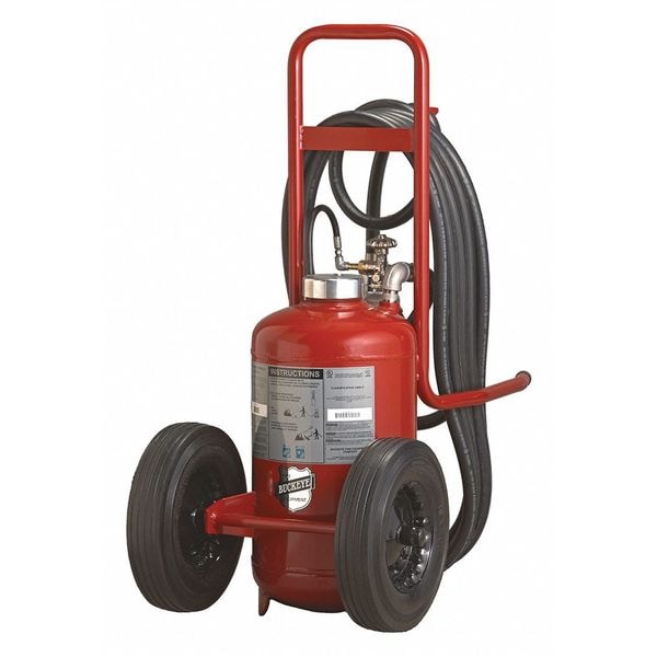 Buckeye Fire Equipment Wheeled Fire Extinguisher, 125 lb Capacity, Class BC , UL Rating320B:C , Potassium Bicarbonate - 31310