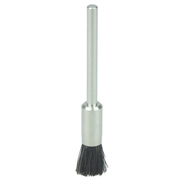 Weiler 1/4" Miniature End Brush, Stiff Hair Fill, 1/8" Stem - 26119