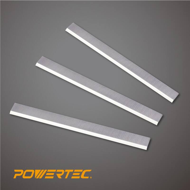 Cuchillas para cepillo PowerTec de 8 pulgadas para Delta 37-365X, 37-350A, 37-380,37-877,37-680, reemplazo para cuchillos de cepillo 37-355, (paquete de 3) - 148073
