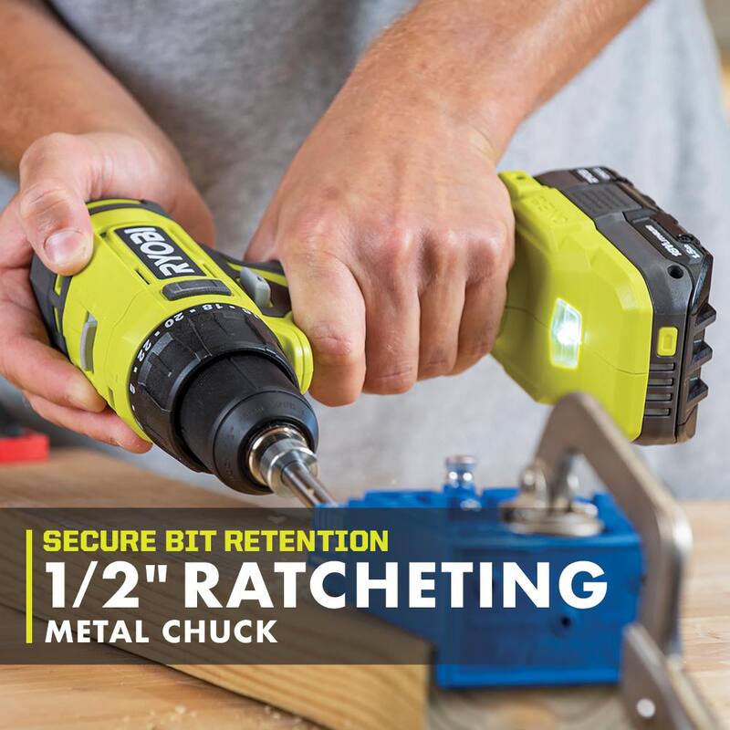 RYOBI ONE+ 18V Kit Combo de 6 herramientas inalámbricas con batería de 1.5 Ah, batería de 4.0 Ah y cargador - PCL1600K2
