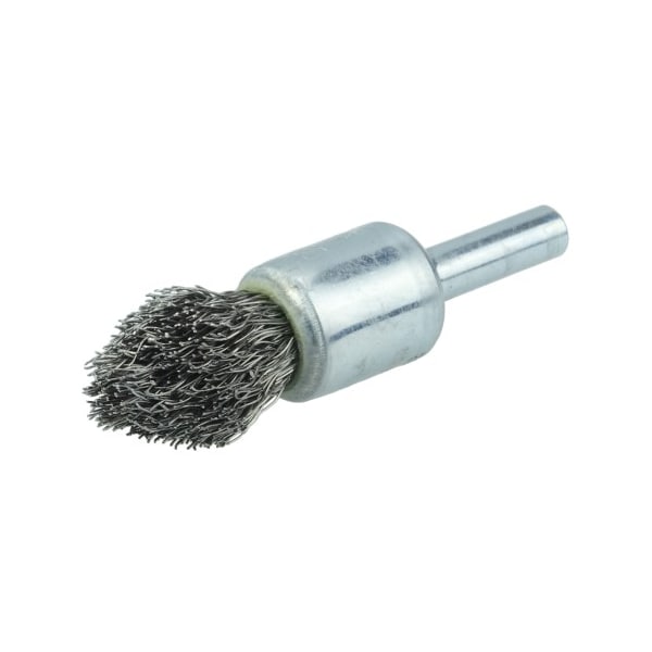 Weiler Controlled Flare Crimped Wire End Brush 1/2", .0104" Fill - 10313