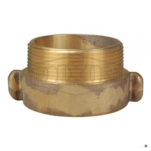 Dixon Rocker Lug Hydrant Adapter, 2 x 1-1/2 in, MNPSH x Female NST NH, Brass, Domestic - RHA1520