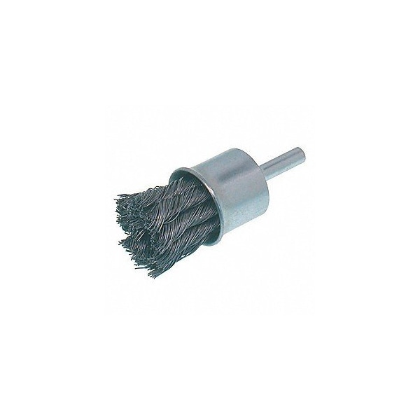 Osborn END BRUSH - CRIMPED WIRE 3/4 OD X .014 STEEL X 1/4 SHANK - 99104