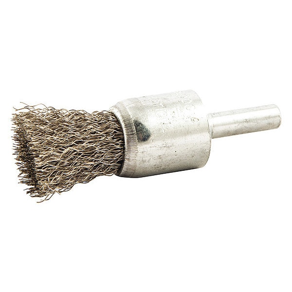 Zoro Select End Brush, Shank 1/4", Wire 0.008" dia., Brush Dia.: 3/4 in - 66254443057