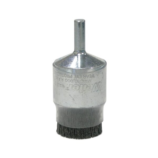 Weiler Burr-Rx 1" Coated-Cup End Brush, .043/120CG Crimped Fill - 86105