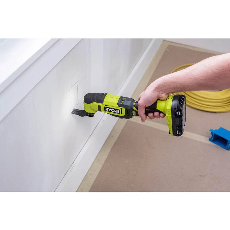 RYOBI ONE+ 18V Kit de Combo Inalámbrico de 10 Herramientas con (1) Batería de 1.5 Ah y (2) Baterías de 4.0 Ah y Cargador - PCL2001K3N