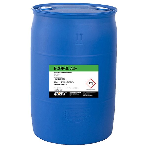 Bio-Ex Firefighting Foam, Drum, 55 gal - F05.14.0516