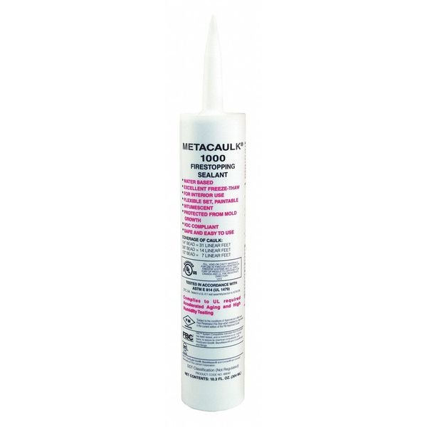 Metacaulk Fire Barrier Sealant, Caulk Gun, 10.3 oz. - 66640