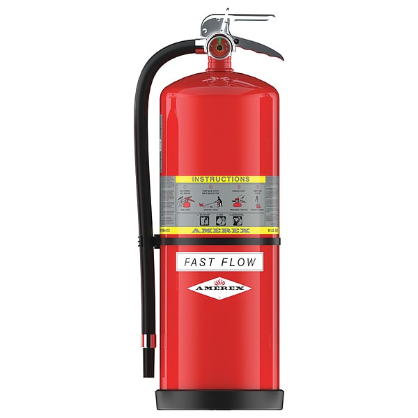 Amerex Fire Extinguisher, 30 lb Capacity, Class ABC , UL Rating4A:40B:C , Monoammonium Phosphate - 792