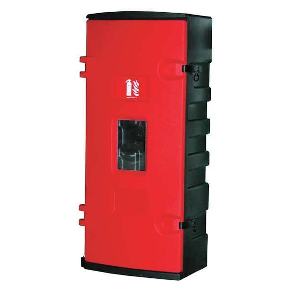 Flamefighter Fire Extinguisher Cabinet, Wall Mount, 37 in Height, 30 lb, Plastic - JBWE95