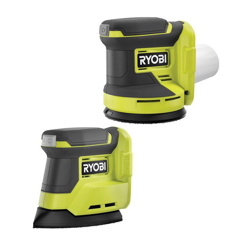 RYOBI ONE+ Kit Combo Inalámbrico de 2 herramientas de 18V con Lijadora Orbital Aleatoria y Lijadora de Esquinas Corner Cat (Solo Herramientas) - PCL406416SB