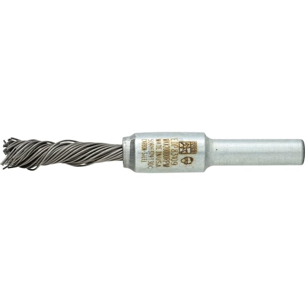 Pferd Sngltwist Knot End Brush, .020CS Wre, 1/4 - 83109