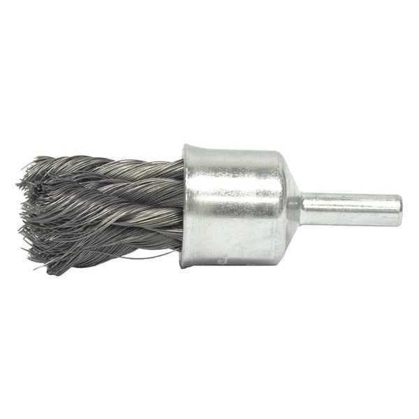 Weiler 1/2" Knot Wire End Brush .014" Steel Fill - 10217