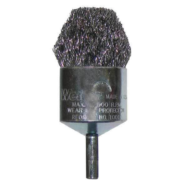 Weiler Controlled Flare Crimped Wire End Brush 1" .014" Steel Fill - 10310