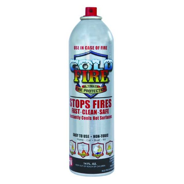 Cold Fire Fire Extinguishing Spray (aerosol can), 12 oz Capacity, Class ABDK , UL RatingA:B - CF30212
