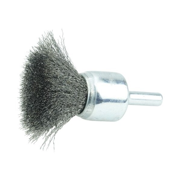 Weiler 3/4" Crimped Wire End Brush, .0104" Steel Fill - 10006