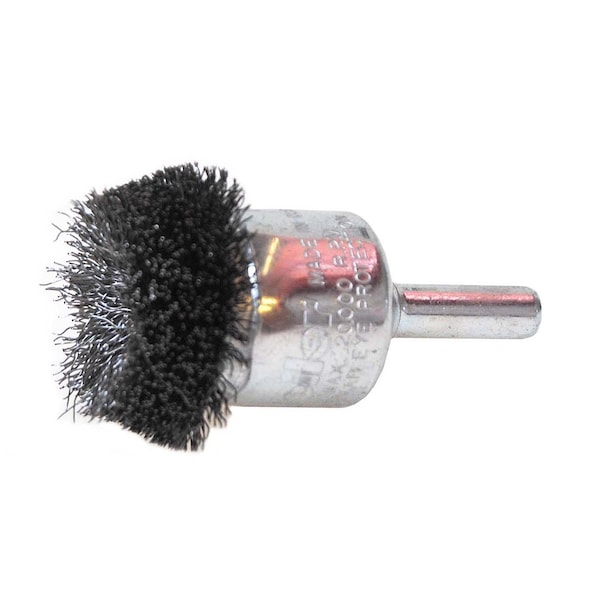 Weiler 1-1/4" Circular Flared Crimped Wire End Brush .008" Steel Fill - 10035
