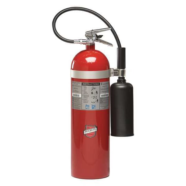 Buckeye Fire Equipment Fire Extinguisher, 15 lb Capacity, Class BC , UL Rating10B:C , Carbon Dioxide - 46100