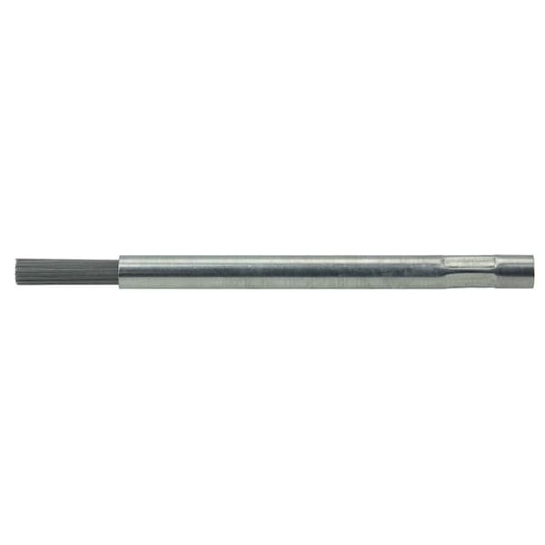 Weiler 1/4" Dia End Brush, .0104" Steel Wire Fill, 3/4" Trim Len, 3-3/4" - 99825