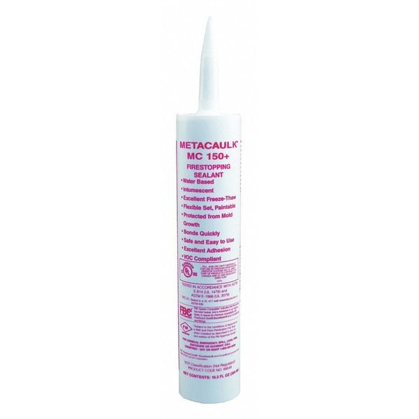 Metacaulk Fire Barrier Sealant, Intumescent, 10.3 oz - 66648