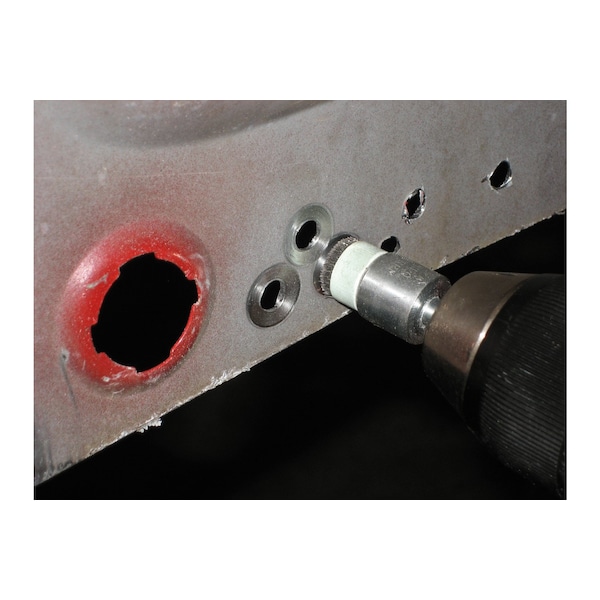 Pferd 1/2" Pilot End Brush - .004 SS Wire, 1/4 Shaft, 1/4" Pilot Dia. - 83191