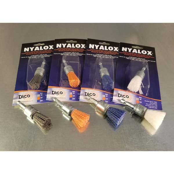 Dico Dico Nyalox 3/4 in. Medium Crimped Mandrel Mounted Cup End Brush Nylon 4500 rpm 1 pc - 541-781-3/4