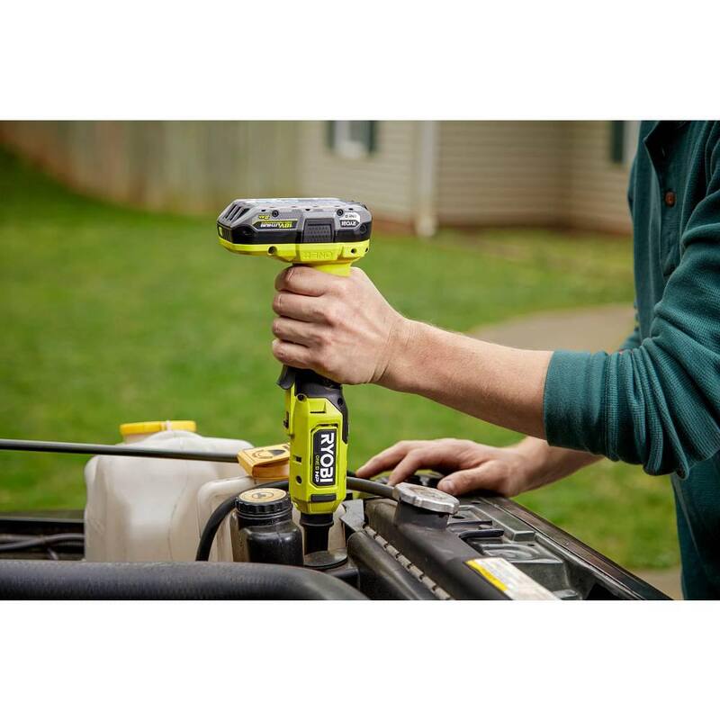 RYOBI ONE+ 18V Brushless Cordless 2-Tool Combo Kit con trinquete de alcance extendido de 1/4 de pulgada y trinquete de alcance extendido de 3/8 de pulgada (solo herramientas) - PBLRC01B-PBLRC25B