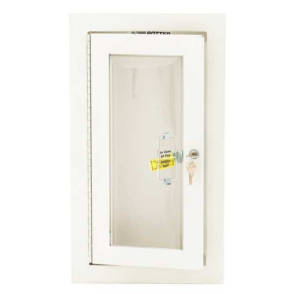 Loma Fire Extinguisher Cabinet, Semi Recessed, 20 3/4 in Height, 5 lb - 7308-BB