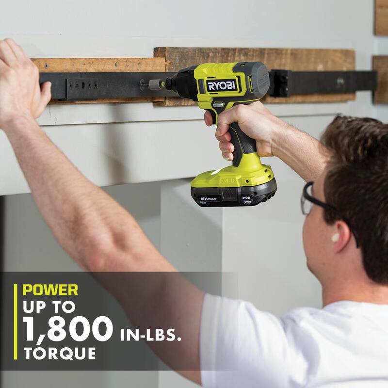 RYOBI ONE+ Kit de Combo Inalámbrico de 2 Herramientas de 18V con Taladro/Atornillador, Impact Driver, (2) Baterías de 1.5 Ah, Cargador y caja de herramientas LINK de tamaño Mediano - PCL1200K2-STM102