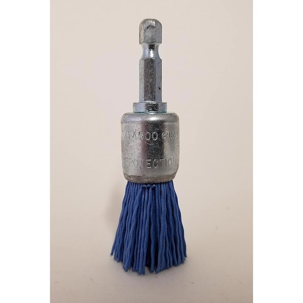 Dico Dico Nyalox 3/4 in. Fine Crimped Mandrel Mounted Cup End Brush Nylon 4500 rpm 1 pc - 541-787-3/4