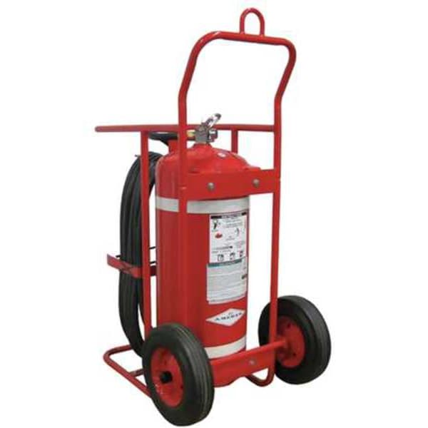 Amerex Wheeled Fire Extinguisher, 150 lb Capacity, Class ABC , UL Rating10A:80B:C , Halotron - 674