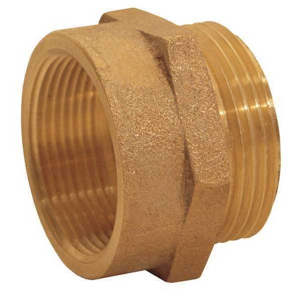 Dixon Hex Nipple BR, FNST, 2-1/2"x MNPT, 2-1/2" - FM25F25T