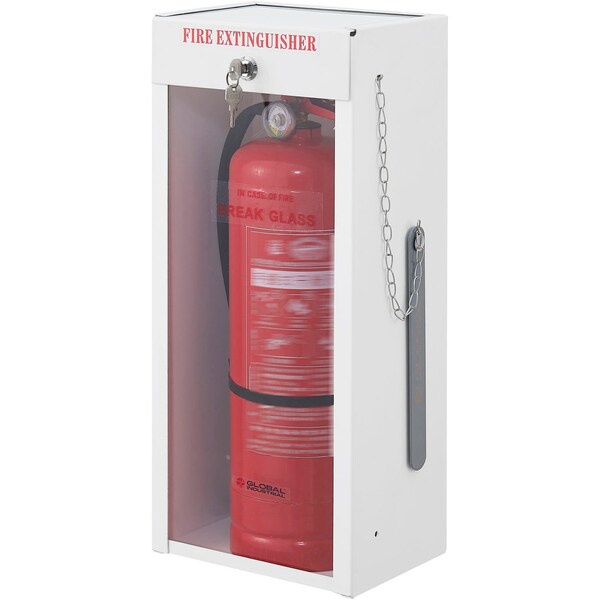 Global Industrial Fire Extinguisher Cabinet, Surface Mount, Lockable, Fits 2-1/2-5 Lbs. - 670600