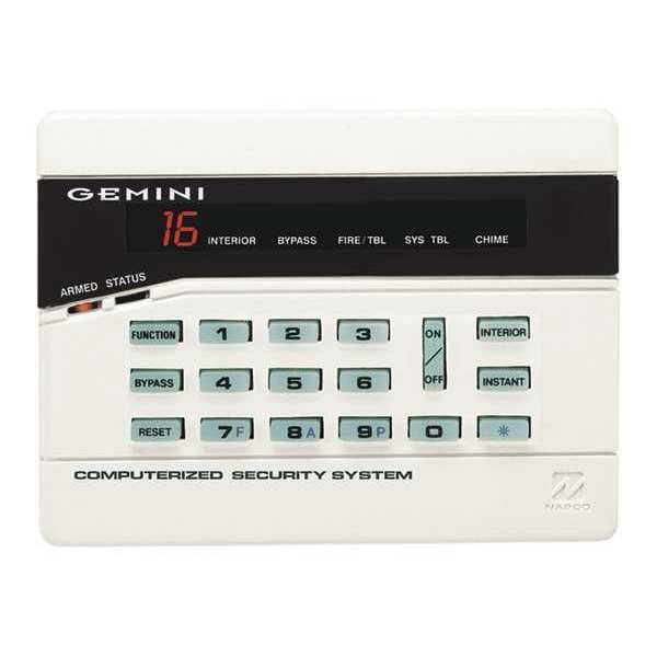 Napco Intrusion System Keypads, 5-7/8" W, LED - GEM-RP3DGTL