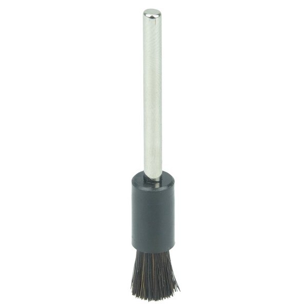 Weiler 5/16" Miniature End Brush, Stiff Hair Fill, 1/8" Stem - 26133