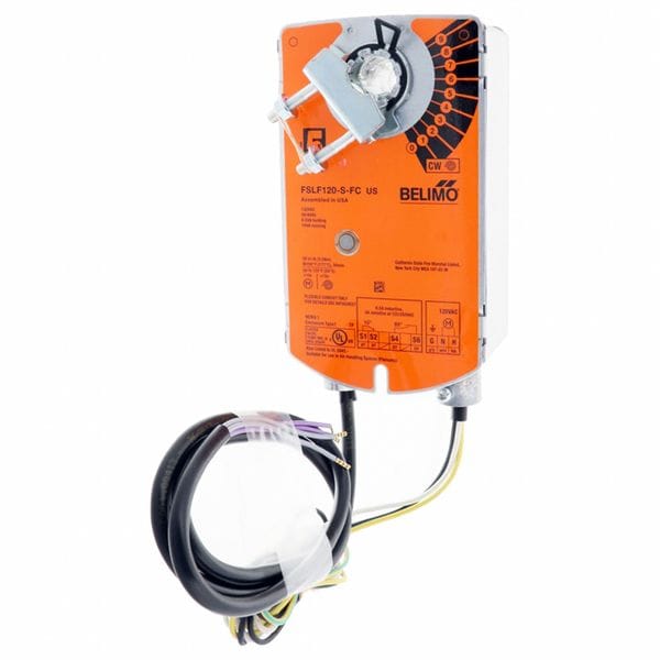 Belimo Actuator, Damper, 30 in-lb, 120V AC - FSLF120-S-FC
